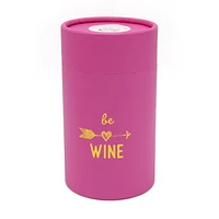 Façon de célébrer la Saint-Valentin Verre à vin dans une boîte ronde rose Be Wine