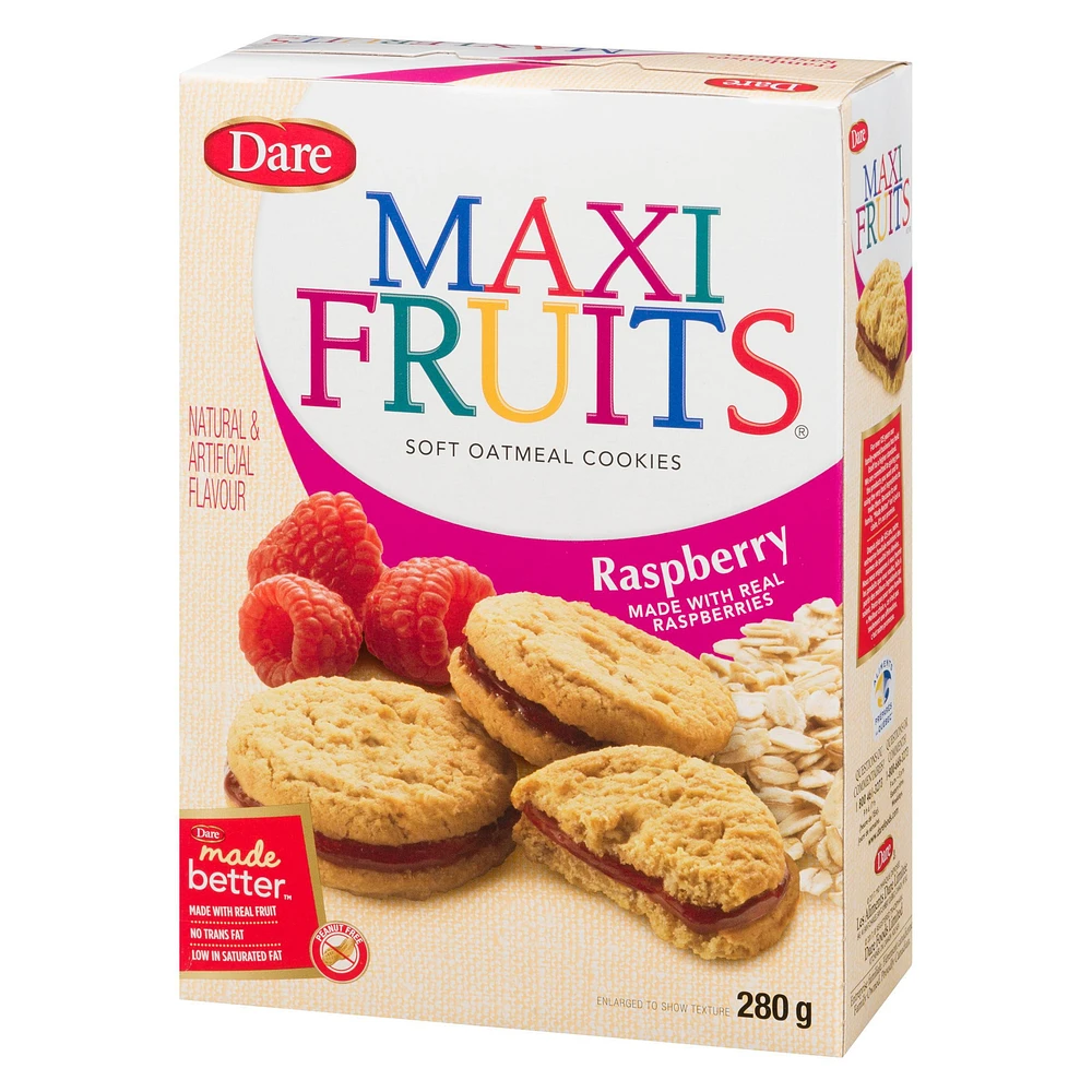 Maxi Fruits Raspberry Cookies, Dare, 280 g