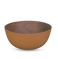 Bambou Noyer Cuivre Bol 14 cm Lot de 4