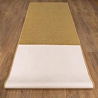 Tapis de couloir à motif de solide à sous-couche en caoutchouc de la collection Ottohome