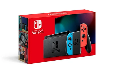 Nintendo Switch with Neon Blue and Neon Red Joy‑Con (Nintendo Switch), Nintendo Switch