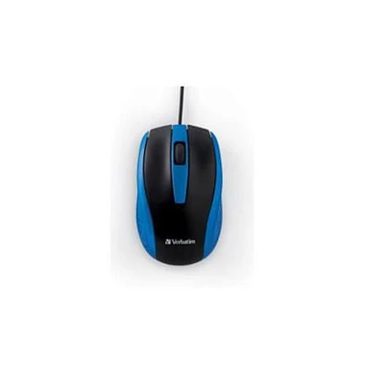 Verbatim Corded Notebook Optical Mouse -Blue