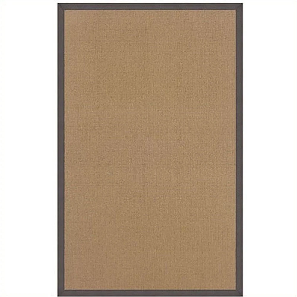 Linon Athena Cotton Rug in Cork and Slate-8'9" x 12'