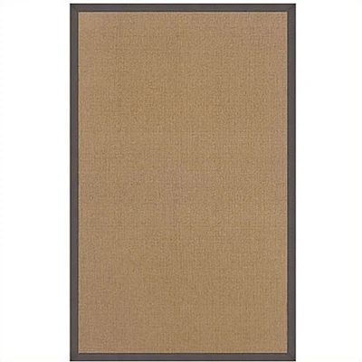 Linon Athena Cotton Rug in Cork and Slate-8'9" x 12'