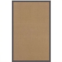 Linon Athena Cotton Rug in Cork and Slate-8'9" x 12'