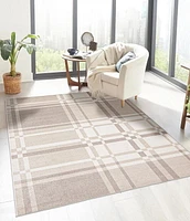 Tapis Lavable ECARPET à Carreaux pour Chambre, Salon, Chambre d'Enfant, Couloir
