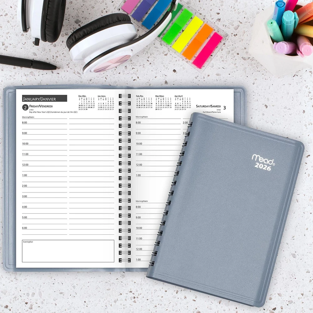 Cahier de rendez-vous quotidien Mead®