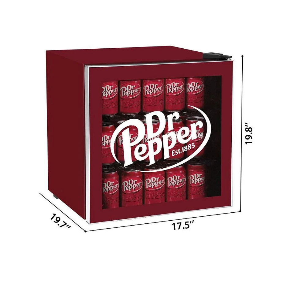 Dr. Pepper 1.8-cu ft Compact Refrigerator - Maroon