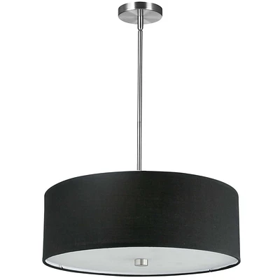 Dainolite 571-204P-PC-BK Black Pendant
