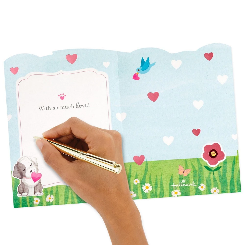 Hallmark Paper Wonder Displayable Pop Up Mothers Day Card (Cat and Dog)