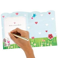 Hallmark Paper Wonder Displayable Pop Up Mothers Day Card (Cat and Dog)