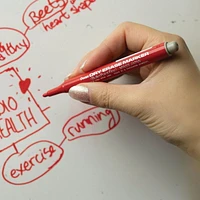 Pentel WhiteBoard Dry Erase Marker, 3.0mm Bullet Point, Red Ink, Box of 12