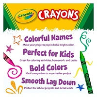 Crayola - Crayons de couleur - 64 ct 64 crayons de cire