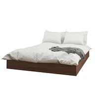 Dusk 3 Piece Bedroom Set, Walnut and Black