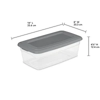 Sterilite Ensemble de (5) Boîtes 5.7L- Bleu