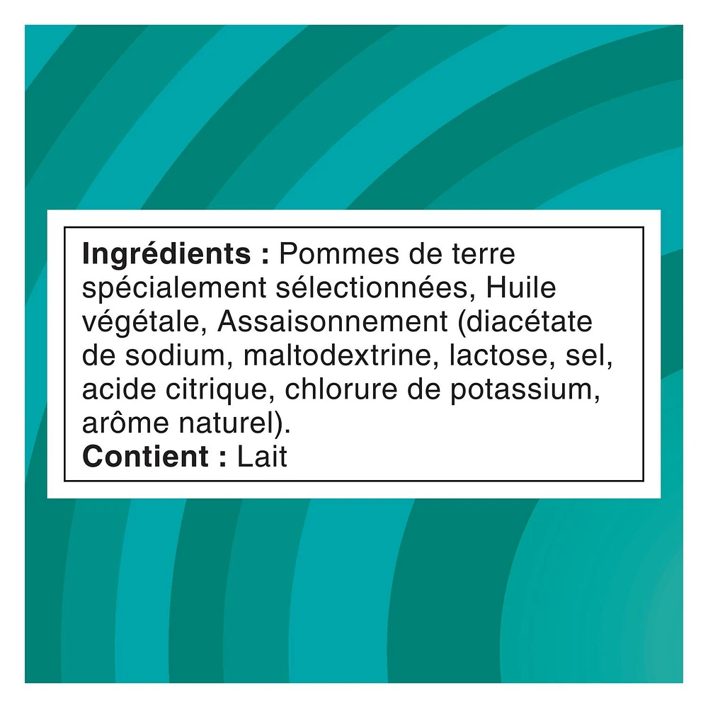 Lay's Ondulées Sel et vinaigre Croustilles assaisonnées, 220 g. 220 g.