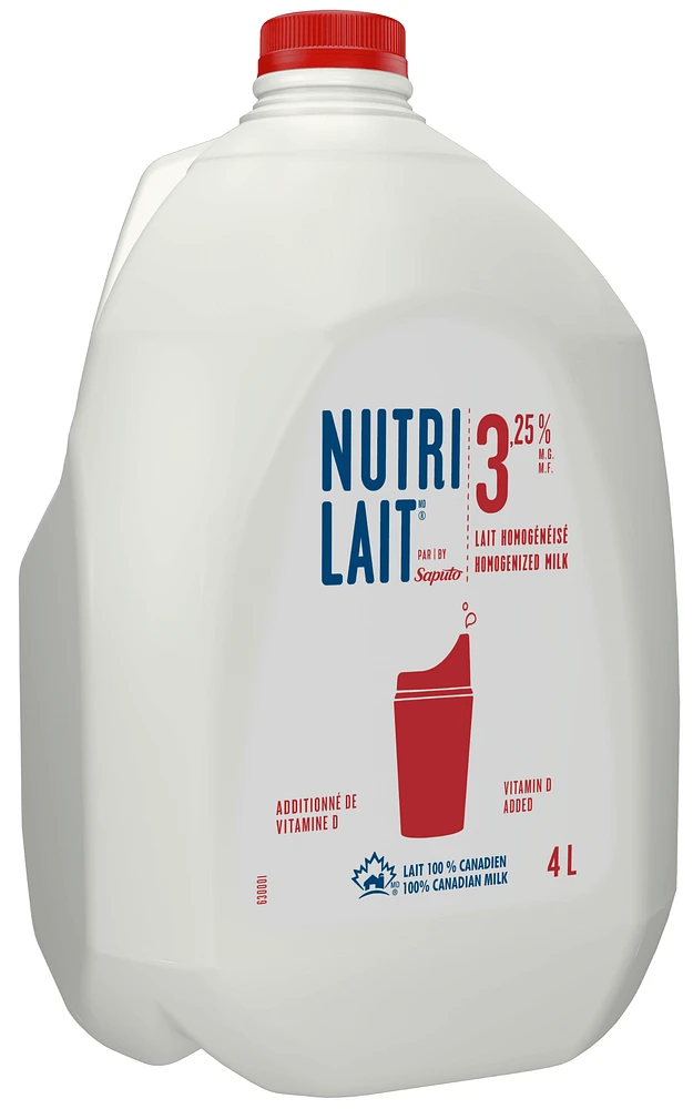 Nutrilait 3.25 % Homogenized Milk, 4L