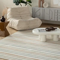 Tapis d'interieur exterieur abstrait Rug Branch Alfombra, beige creme, moderne - Salon, chambre, salle à manger et cuisine