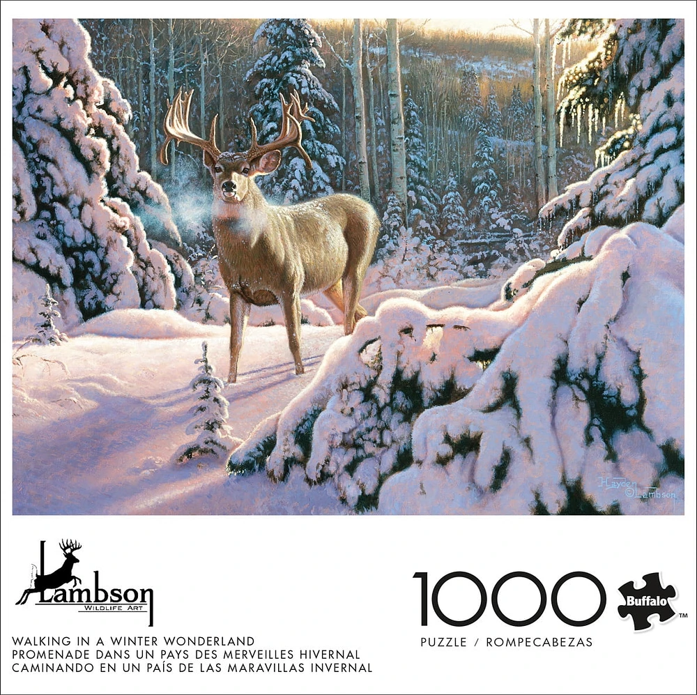 Buffalo Games Walking in a Winter Wonderland 1000-Piece Interlocking Jigsaw Puzzle