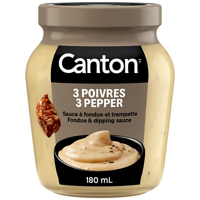 Canton 3 Pepper Fondue and Dipping Sauce, 180 ML