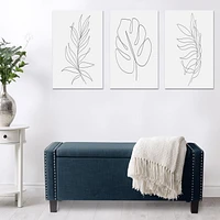 Pouf de stockage en tissu Boston