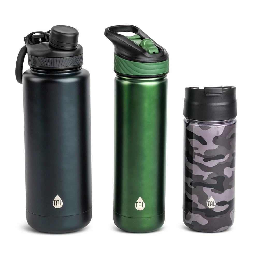 "Ensemble de 6 Bouteilles d'Eau Ranger en Acier Inoxydable TAL, Multicolore"