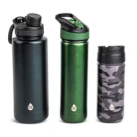 "Ensemble de 6 Bouteilles d'Eau Ranger en Acier Inoxydable TAL, Multicolore"