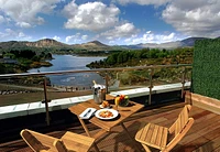 Table de bistrot pliante en acacia Sydne