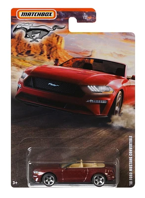 Matchbox '18 FORD MUSTANG CONVERTIBLE 1:64 Scale Small Metal Ford Trucks Ages 3 and Older