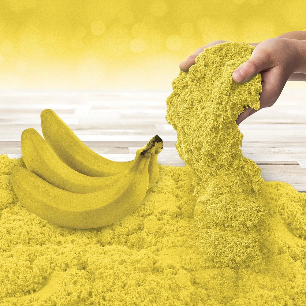 Kinetic Sand Scents, 8oz Yellow Go Bananas Scented Kinetic Sand, for Kids Aged 3 and up