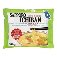 Nouilles japonaises et soupe à saveur de poulet de Sapporo Ichiban SAPPORO NOUILLES PLAT POULET