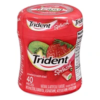 Trident Splash Sugar Free Gum, Strawberry with Lime Flavour, 1 Go-Cup (40 Pieces Total), 40 count