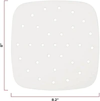 Papier sulfurisé pour friteuse Chefman, jetable, résistant à la chaleur, 100 paquets 20x20 cm (8x8") Papier sulfurisé carré 20x20 cm (8x8 po) Papier sulfurisé