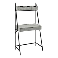 Monarch Specialties Bureau, Bureau À Domicile, Ordinateur Portable, Penché, Tiroirs De Rangement, 32"l, Travail, Métal, Stratifié, Gris, Noir, Contemporain, Moderne