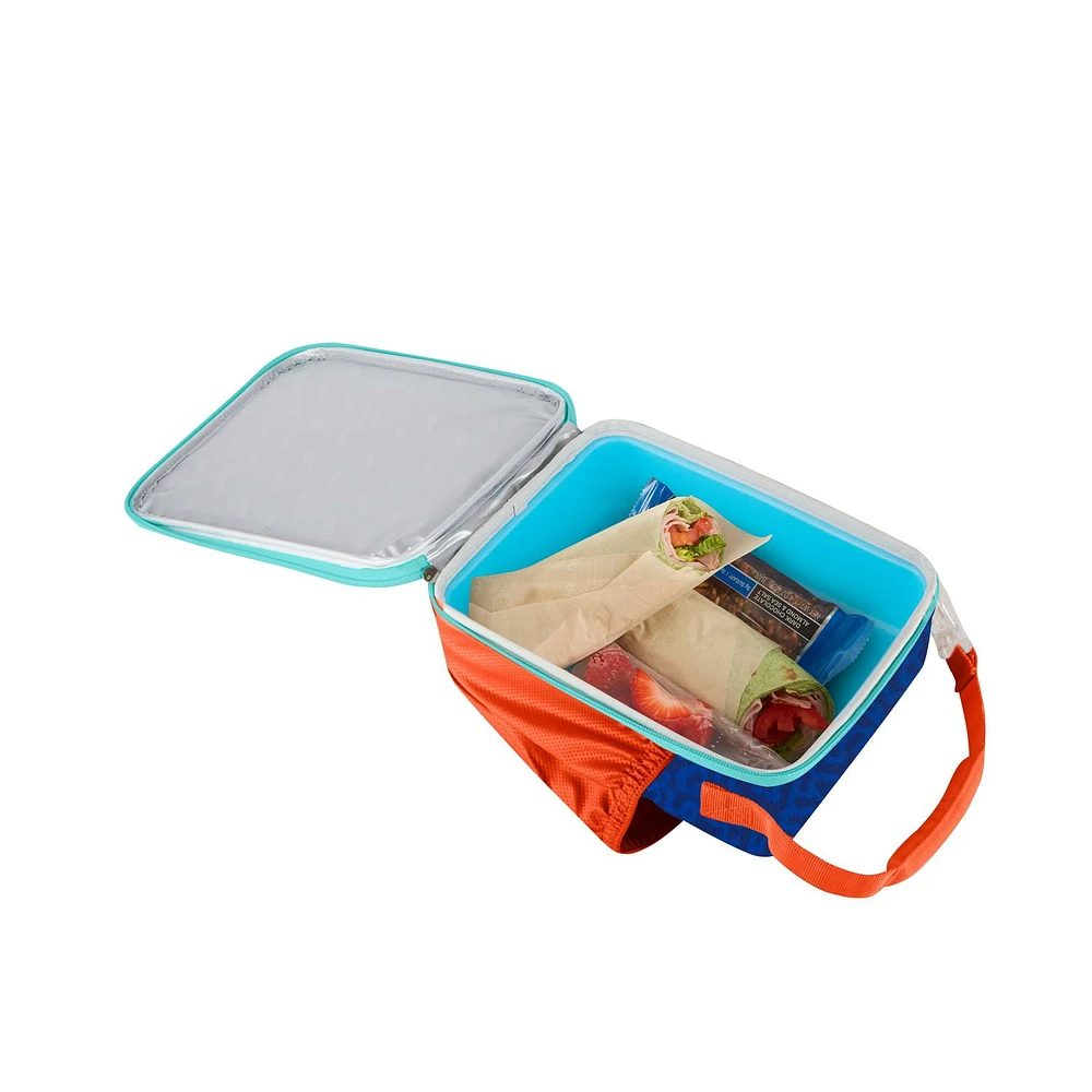 Boîte à Lunch Verticale Réutilisable Thermos Kids avec Doublure, Bleue