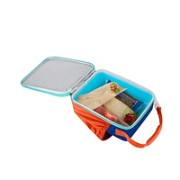 Boîte à Lunch Verticale Réutilisable Thermos Kids avec Doublure, Bleue