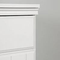 Armoire de rangement avec 1 tiroir et 2 portes de la collection Farnel South Shore