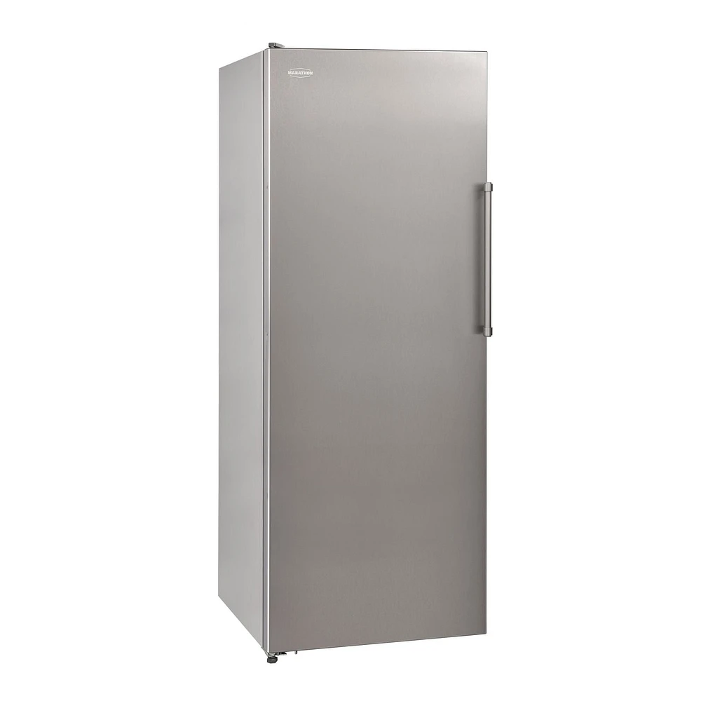 Marathon Deluxe 8 pi.cu. Congélateur vertical acier incoxydable