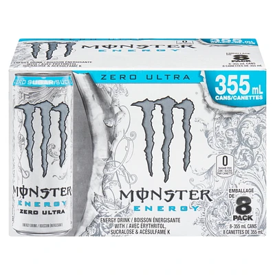 MONSTER ENERGY Ultra Zero, 355mL, 8 Pack, 355mL, 8 Pack <br>56¢/100mL