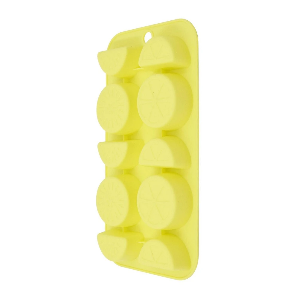 Bac à glaçons en silicone en forme d'agrumes à 10 cavités Mainstays, 8 x 4 pouces, 1 pièce BAC À GLAÇONS POUR AGRUMES