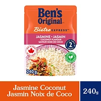 BEN'S ORIGINAL BISTRO EXPRESS jasmine noix de coco, riz d'accompagnement, sachet de 240 g La perfection à tout coupMC