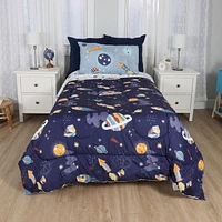 Parure de lit de 4 pièces pour lits jumeaux, Outerspace