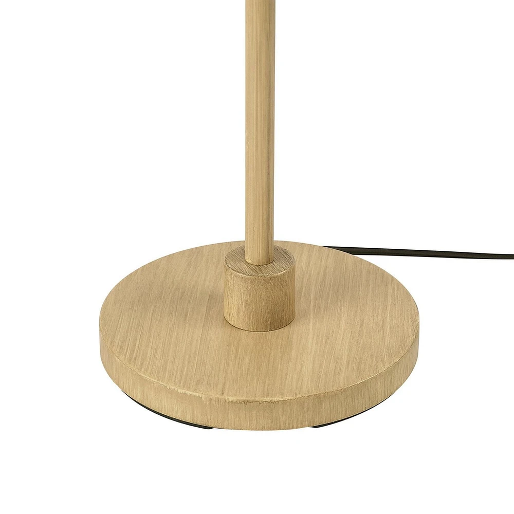 Cove 62" Light Faux Wood Floor Lamp with Jute Shade