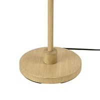 Cove 62" Light Faux Wood Floor Lamp with Jute Shade