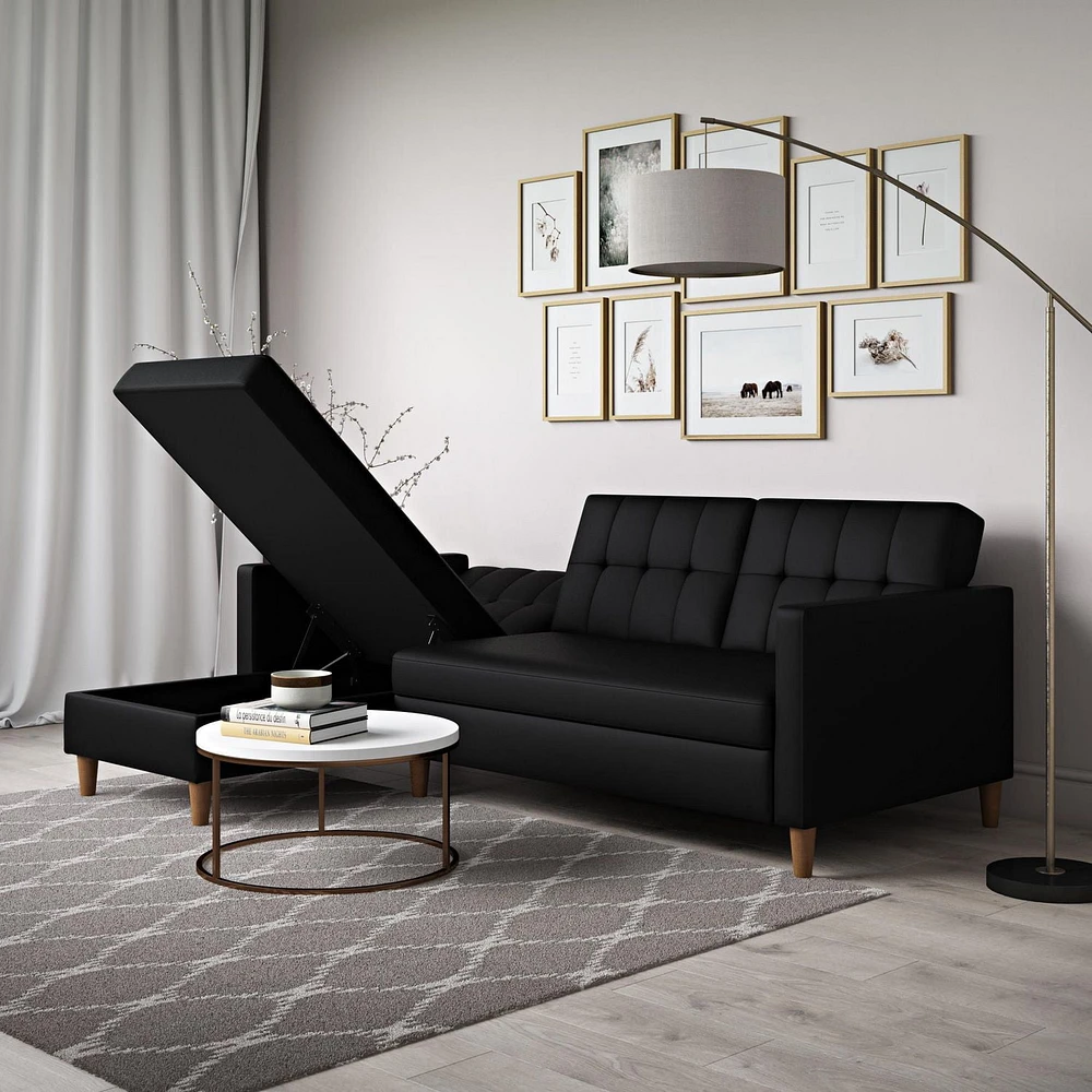 Hartford Storage Sectional Futon