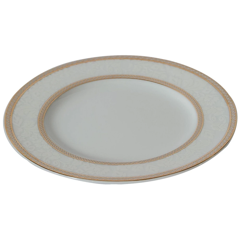 Assiette à Beurre & Pain Doré Dentelle Florale 16 cm lot de 6