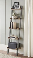 Hometrends Bedford 5 Shelf Narrow Leaning Bookcase