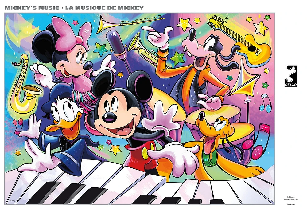 Ceaco Disney Mickey's Music 500-Piece Interlocking Jigsaw Puzzle