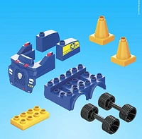 Mega Bloks PAW Patrol Chase's Police Car Building Set, 10 building blocks and special pieces