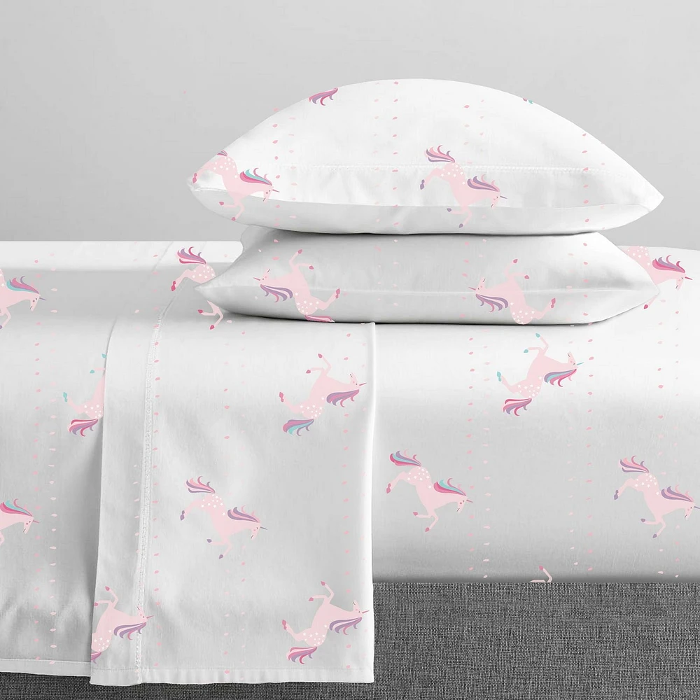 Johnson Home 200 TC Bed Sheet Set - Printed Cotton Sheets